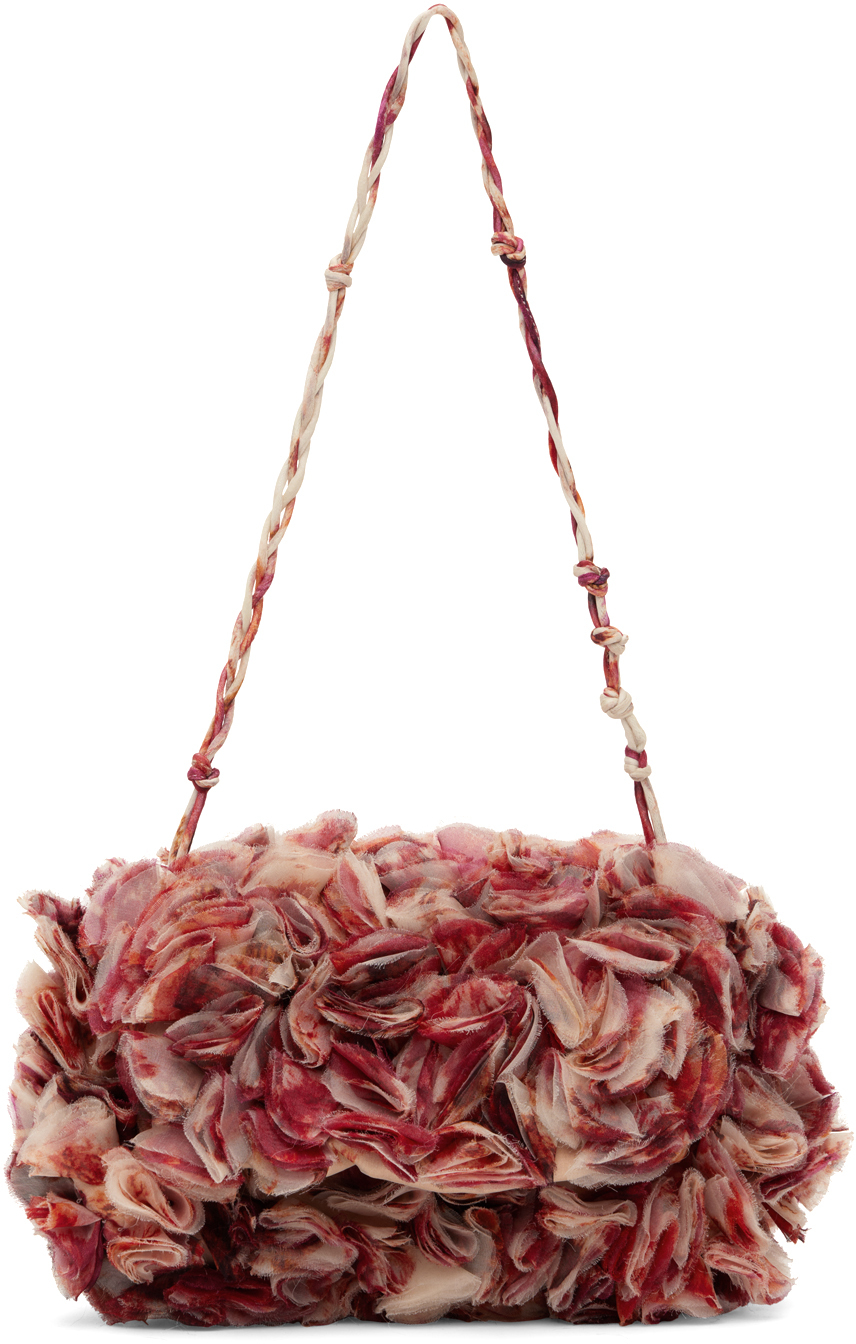 Dries Van Noten Pink Ruffle Bag In Fuchsia