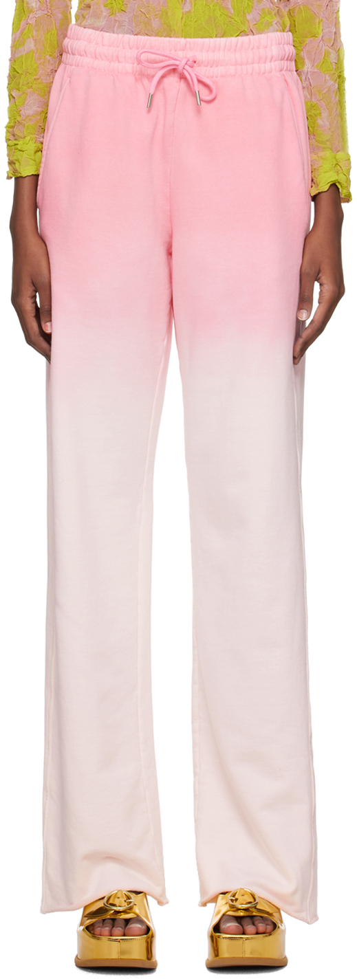 Dries Van Noten Pink Gradient Lounge Pants In 305 Pink