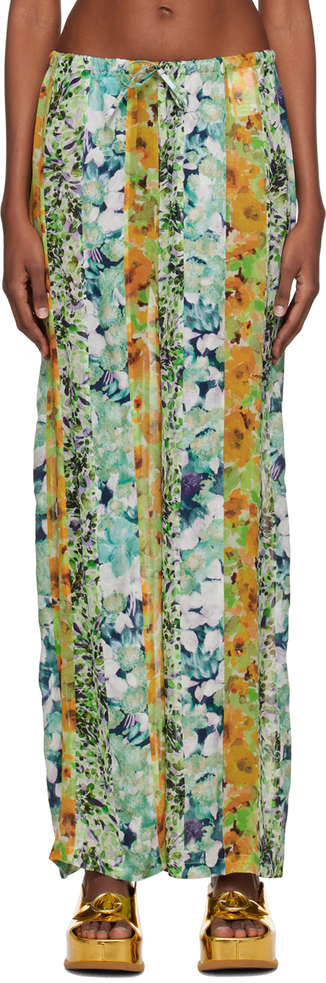 Dries Van Noten: Multicolor Floral Trousers | SSENSE Canada