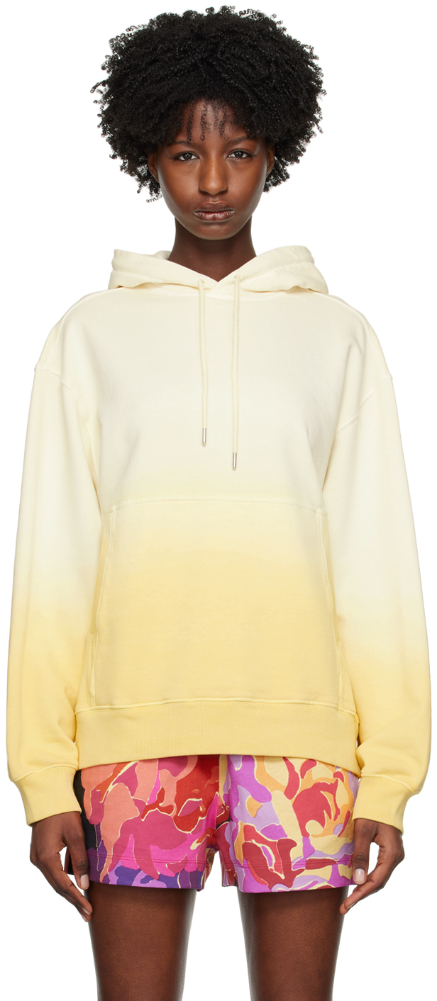 Yellow Oversized Hoodie by Dries Van Noten on Sale