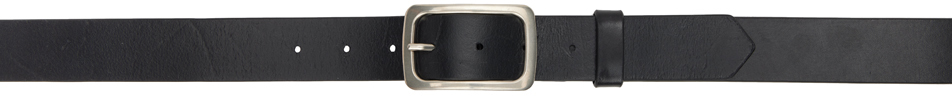 Dries Van Noten Classic Leather Belt In Black