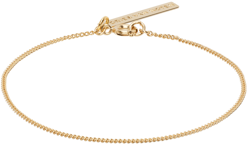 Dries Van Noten Gold Curb Chain Bracelet