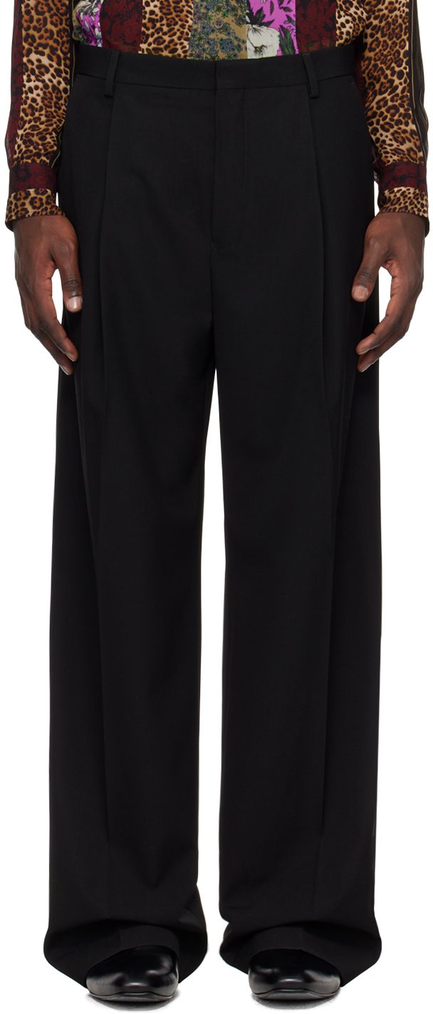 Dries Van Noten Black Four-pocket Trousers In 900 Black | ModeSens