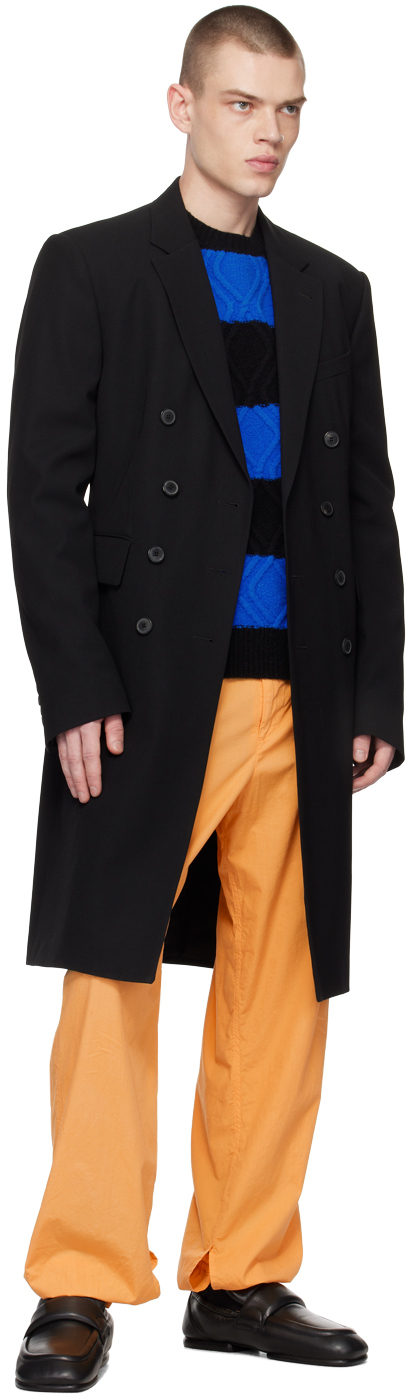 Dries Van Noten Orange Drawstring Trousers In 350 Peach