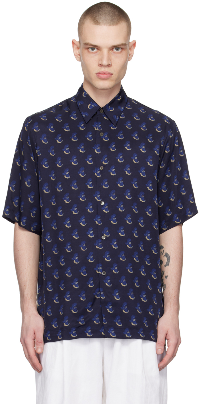 9,000円Dries Van Noten / Navy shirts（Size 46）