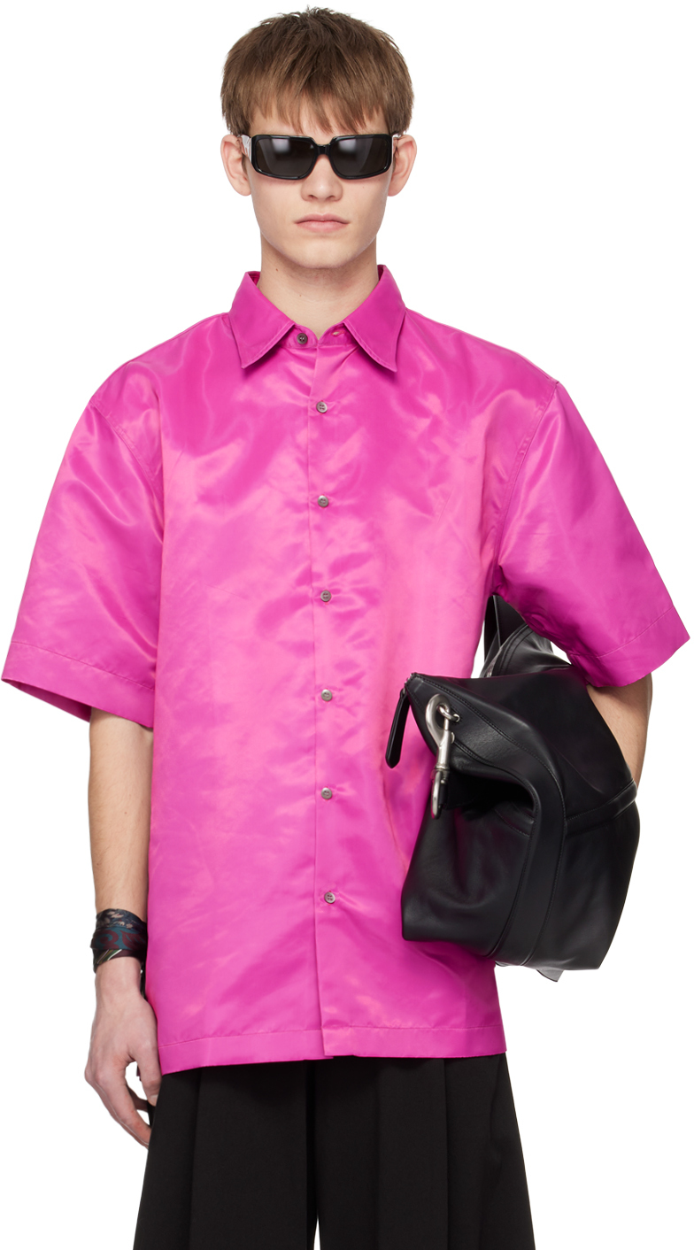 Dries Van Noten: Purple Buttoned Shirt | SSENSE