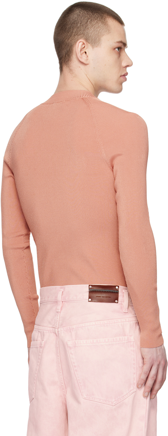 Dries Van Noten Pink Crewneck Sweater In 302 Skin