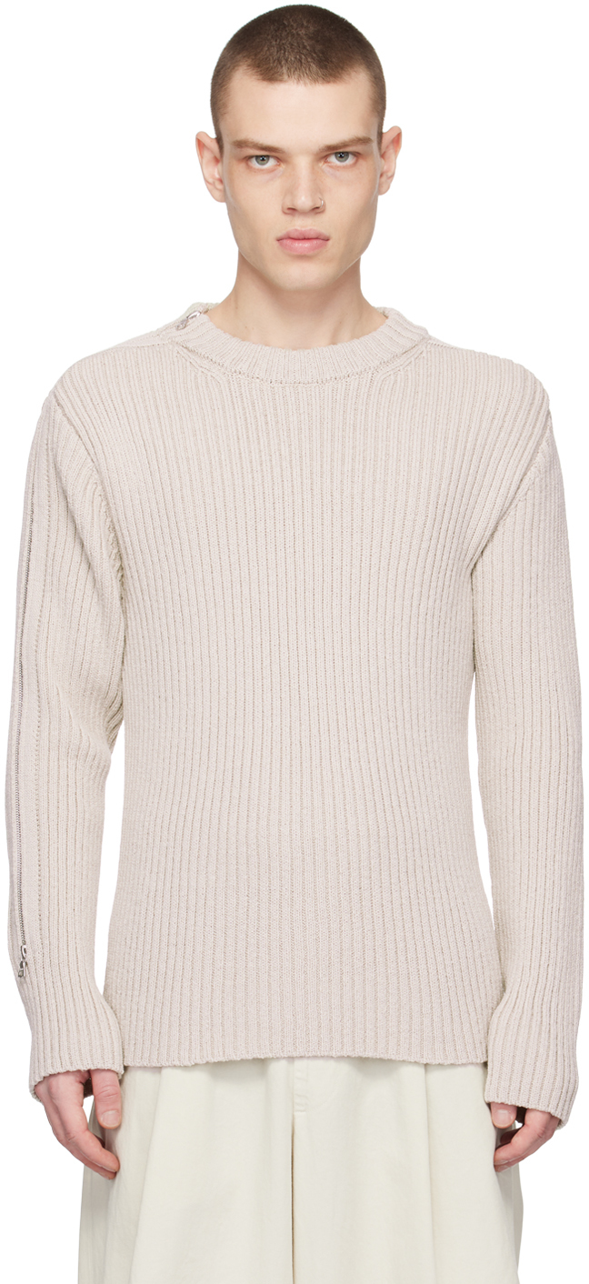 Dries Van Noten Gray Crewneck Sweater
