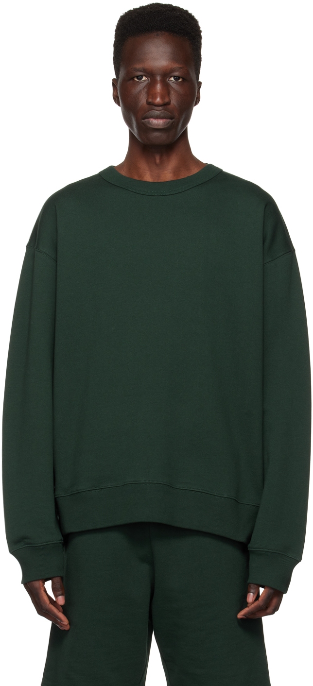 Dries Van Noten Cotton Sweatshirt In Forest | ModeSens