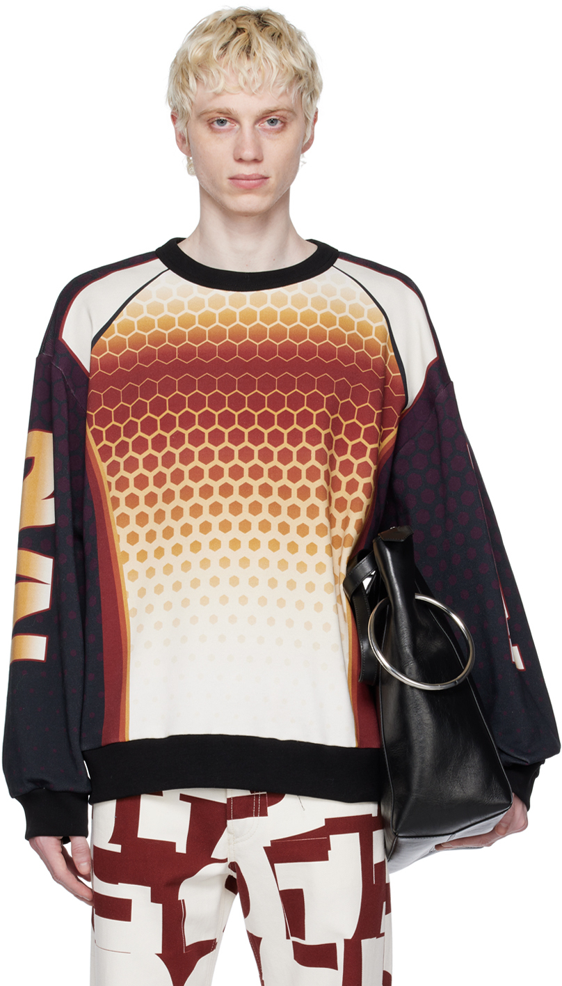 Dries Van Noten: Orange Oversized Sweatshirt | SSENSE