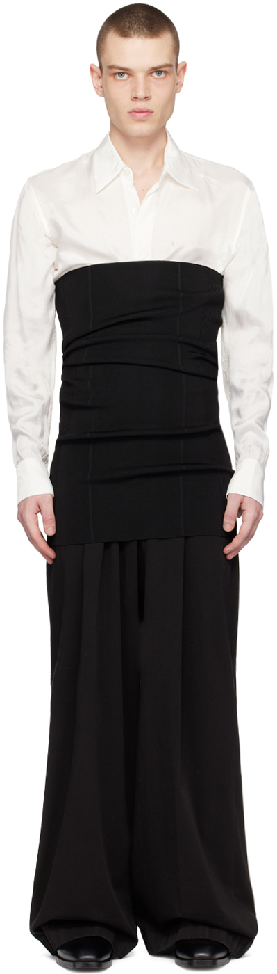 Midi Skirt With Cummerbund Waist