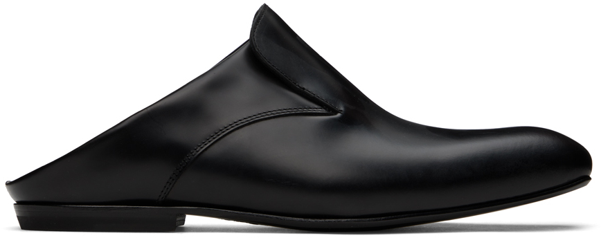 Dries Van Noten Black Paneled Mules