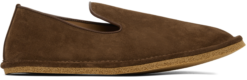 Brown Pantoufle Loafers