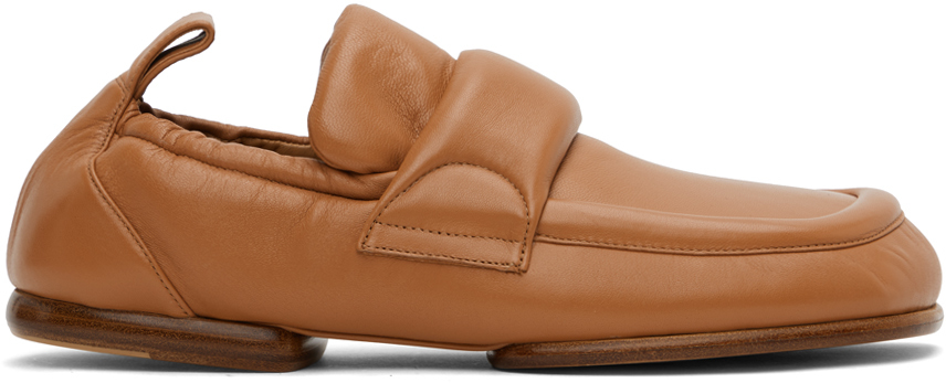 Tan Padded Loafers