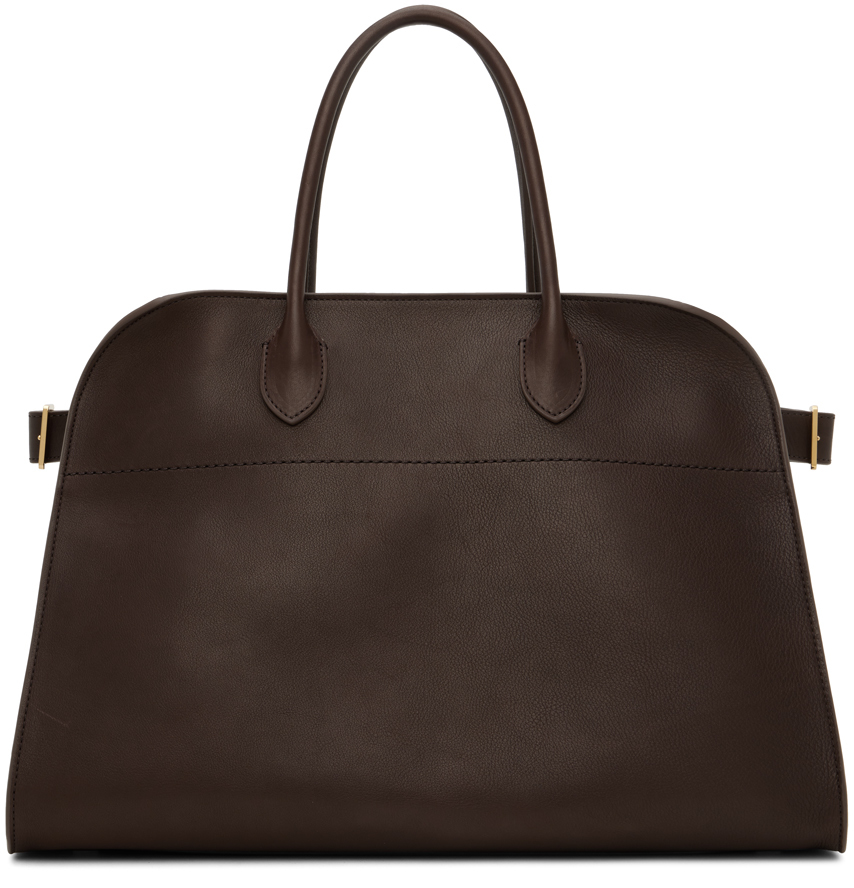 The Row: Brown Soft Margaux 15 Bag | SSENSE