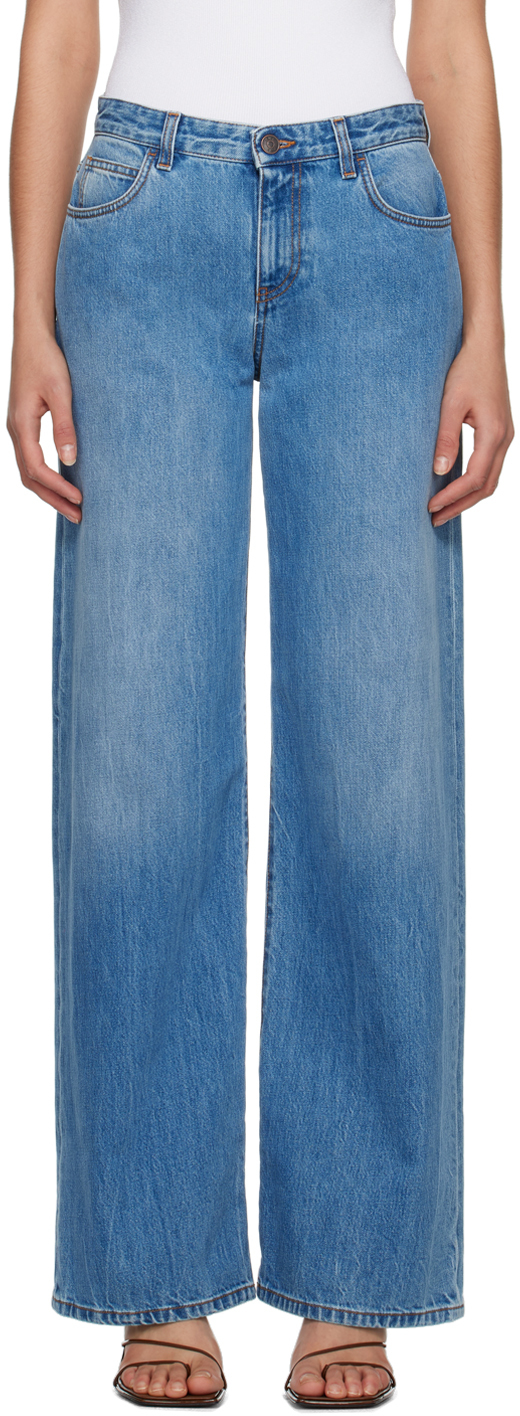 The Row: Blue Eglitta Jeans | SSENSE