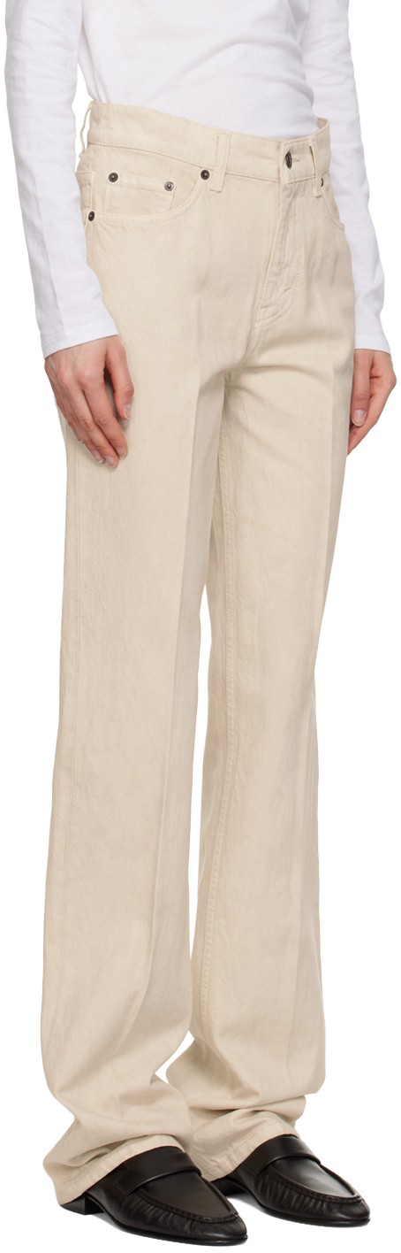 The Row Carlton Straight-leg Jeans In Ecr Ecru