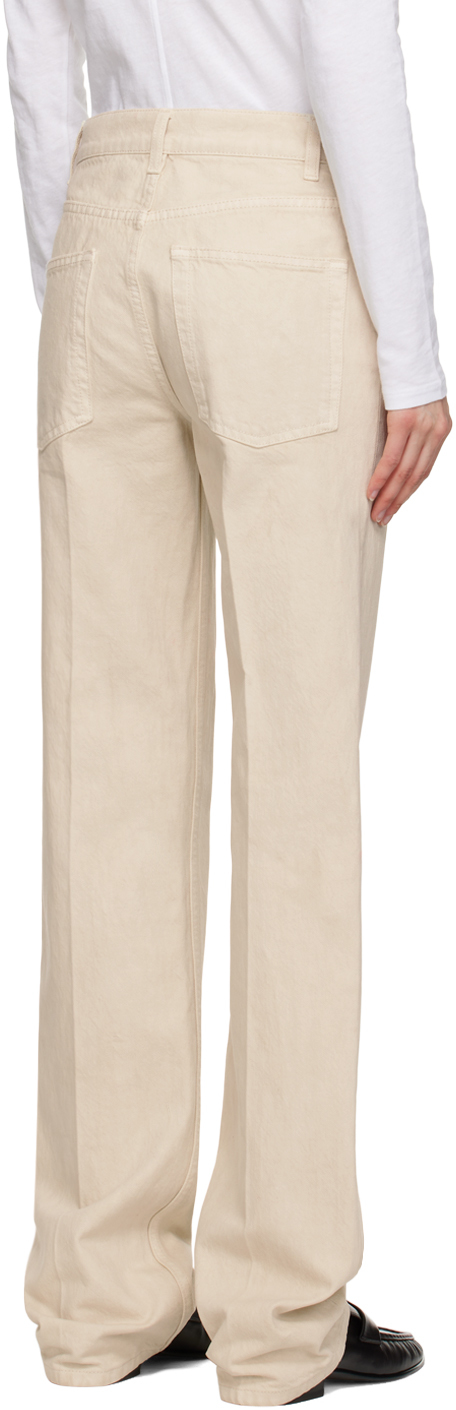 The Row Carlton Straight-leg Jeans In Ecr Ecru