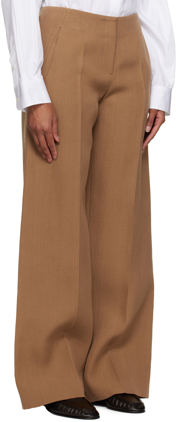 THE ROW TAN PIPA TROUSERS