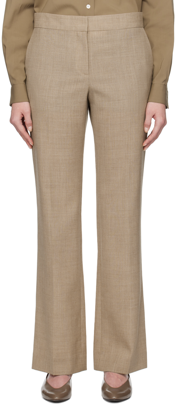 Baer wool straight-leg pants