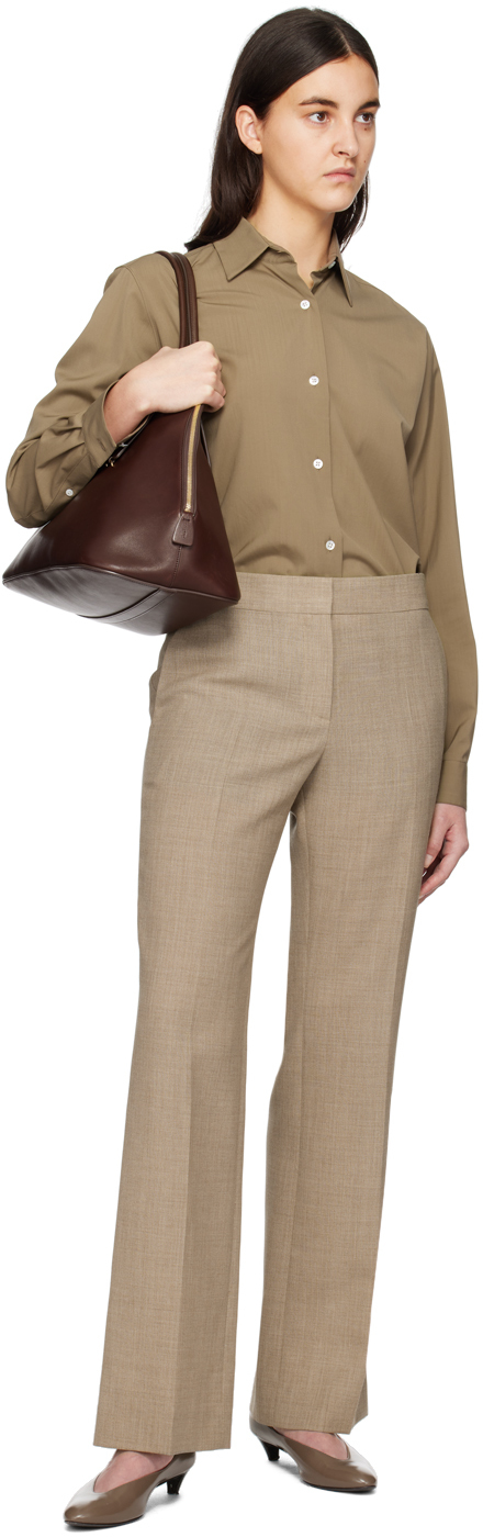 The Row Baer Pant In Bel Beige Melange