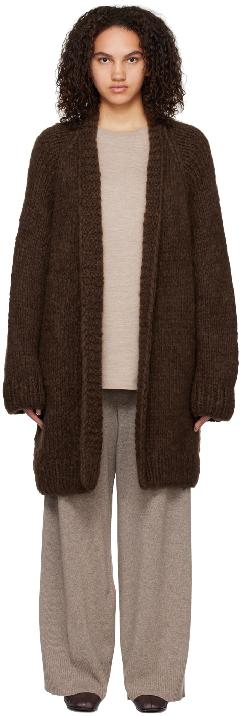 Shop The Row Brown Linares Cardigan In Brw Brown