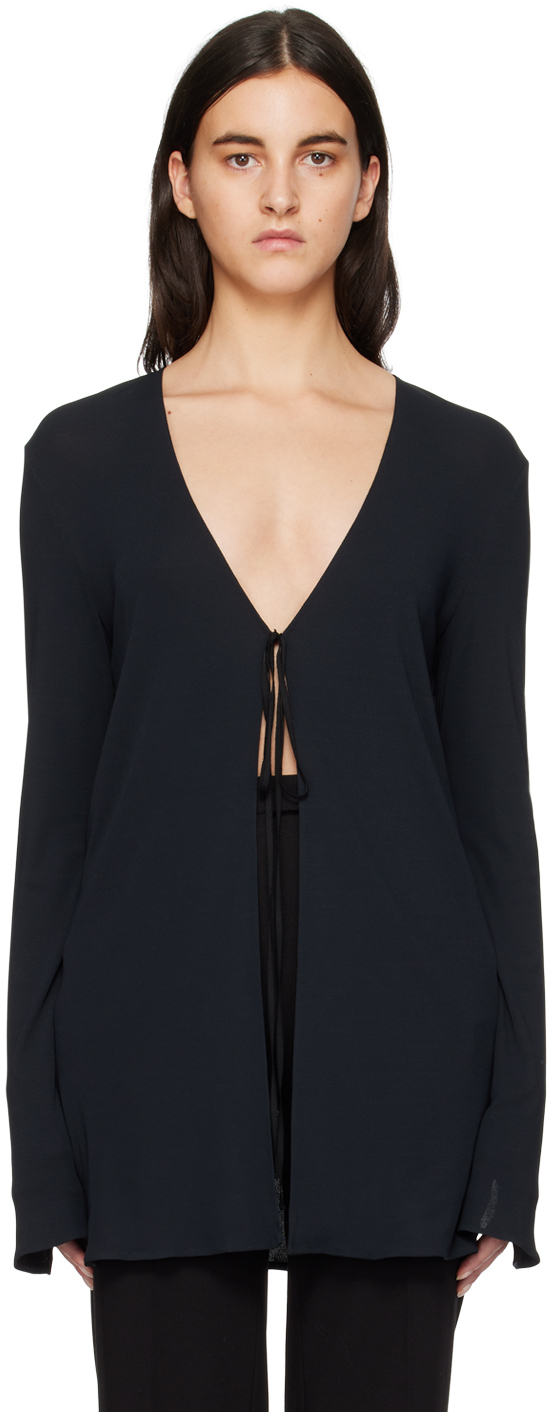 The Row Isara Stretch jersey Top In Black ModeSens