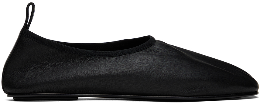 The Row Black Ozzy Slippers