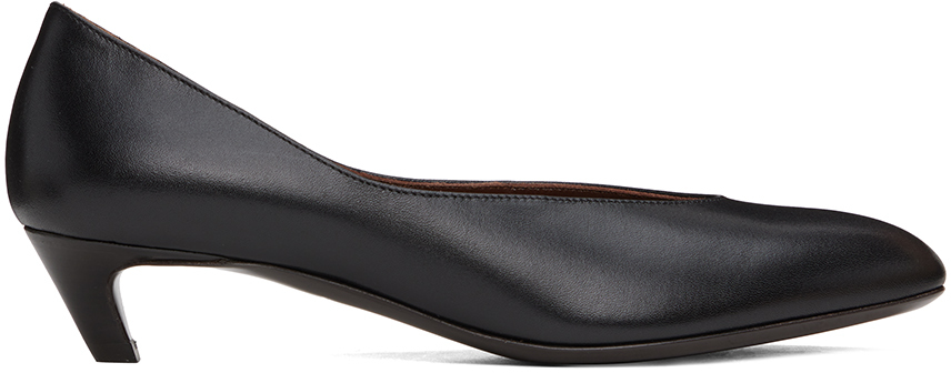 The Row: Chaussures à petit talon Almond noires | SSENSE France