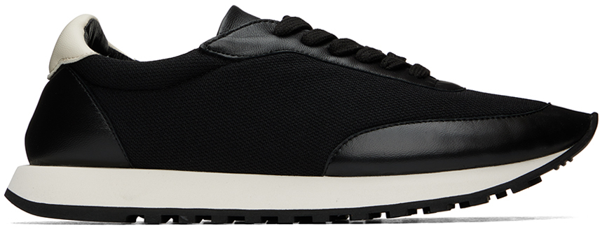 The Row: Black Owen Runner Sneakers | SSENSE