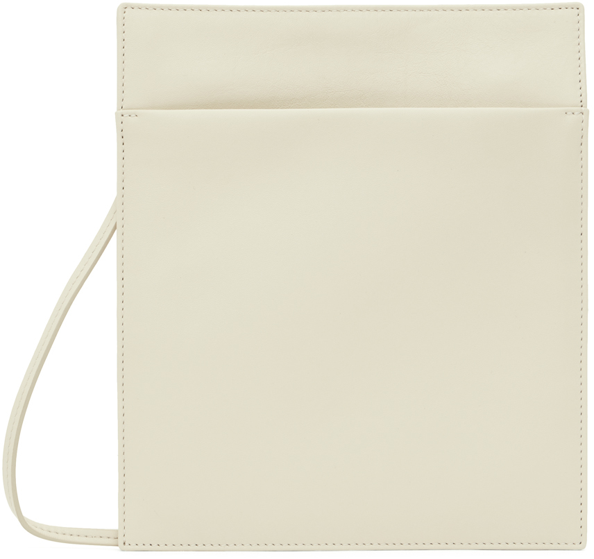 The Row Off-white Pocket Pouch In Perle Shg