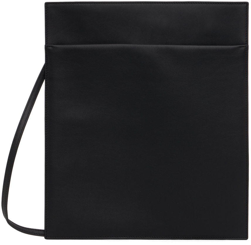 The Row Black Large Pocket Pouch In Black Shg