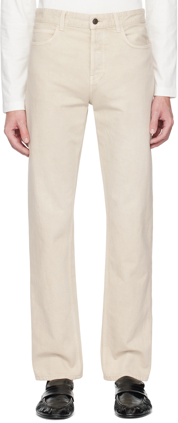 The Row Beige Carlisle Jeans In White