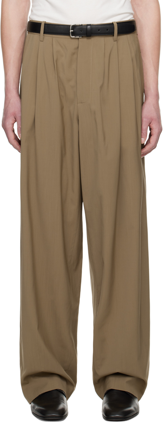 The Row Brown Rufus Trousers In Toffee