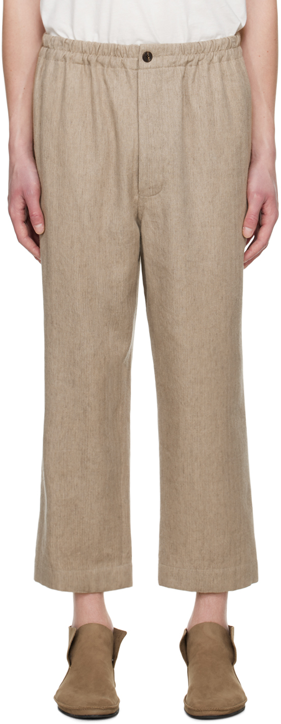 The Row Xander Trousers In Sepia