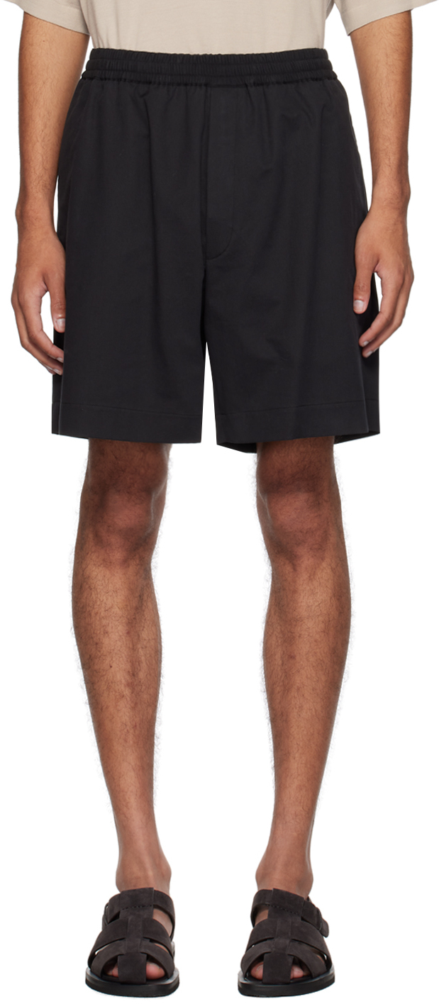 THE ROW BLACK GERHARDT SHORTS