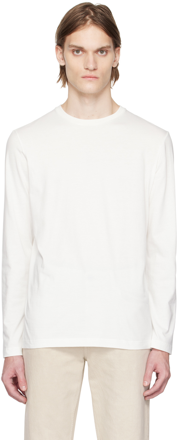 The Row White Leon Long Sleeve T-shirt