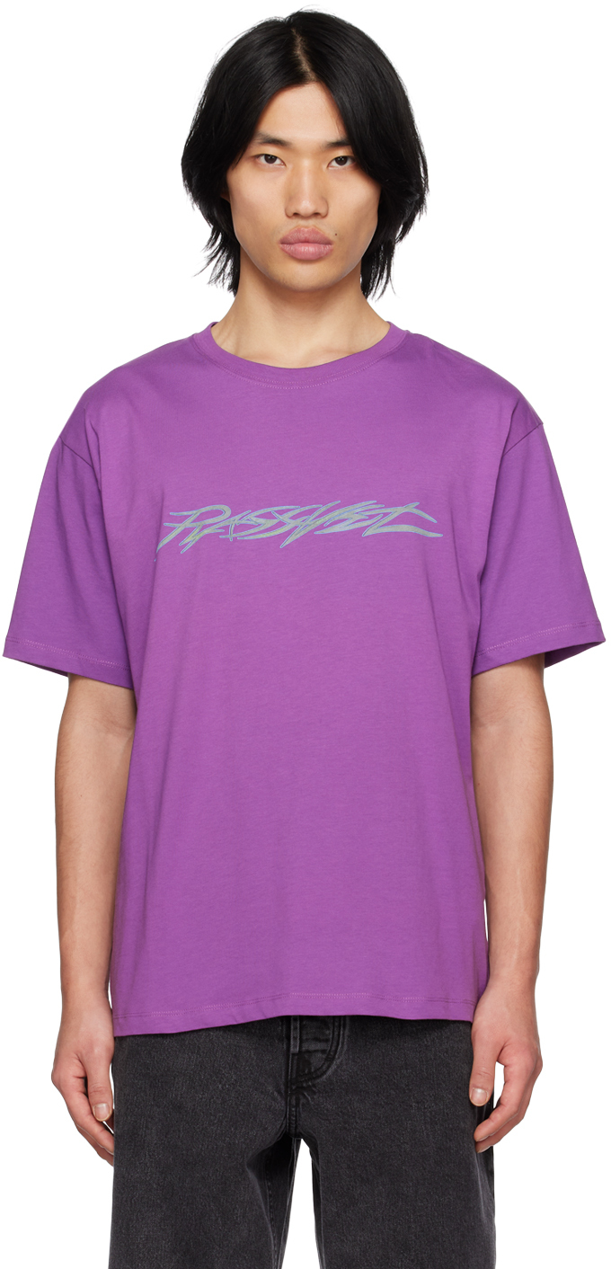 Shop Rassvet Purple Printed T-shirt