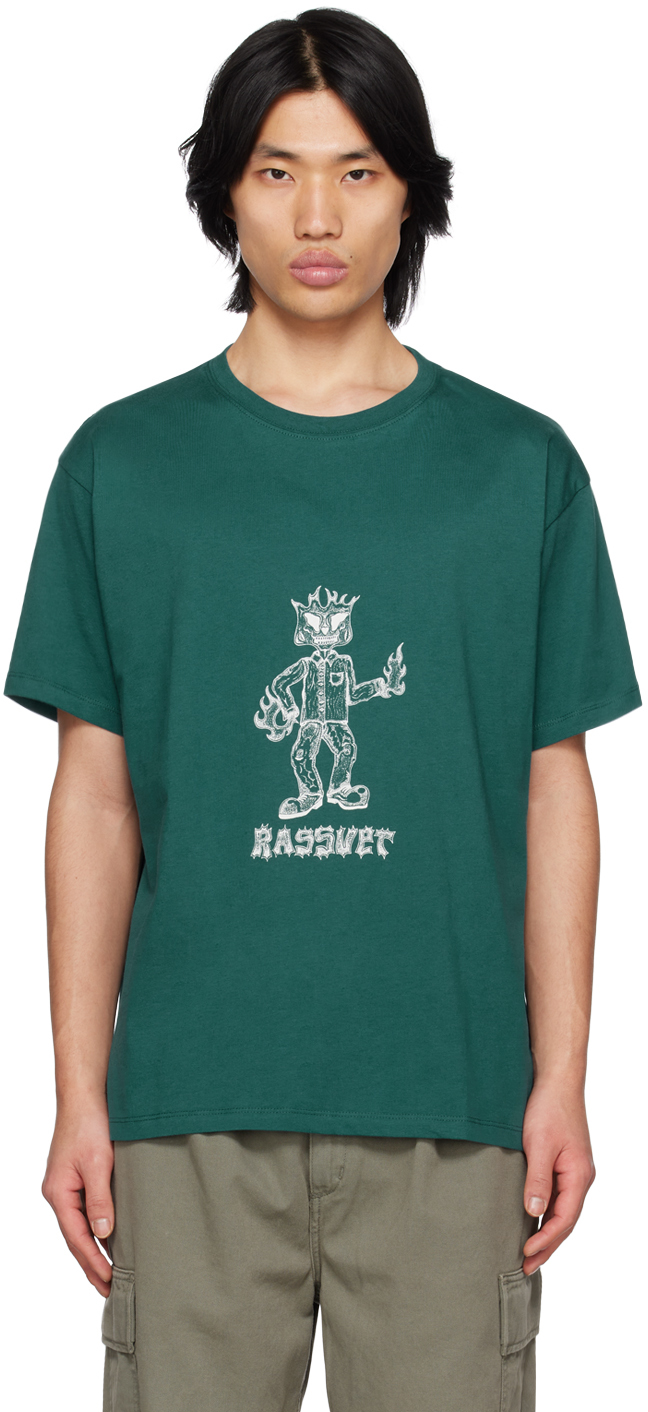 Rassvet Green 'keep Dancing' T-shirt In Green (couleur 1)