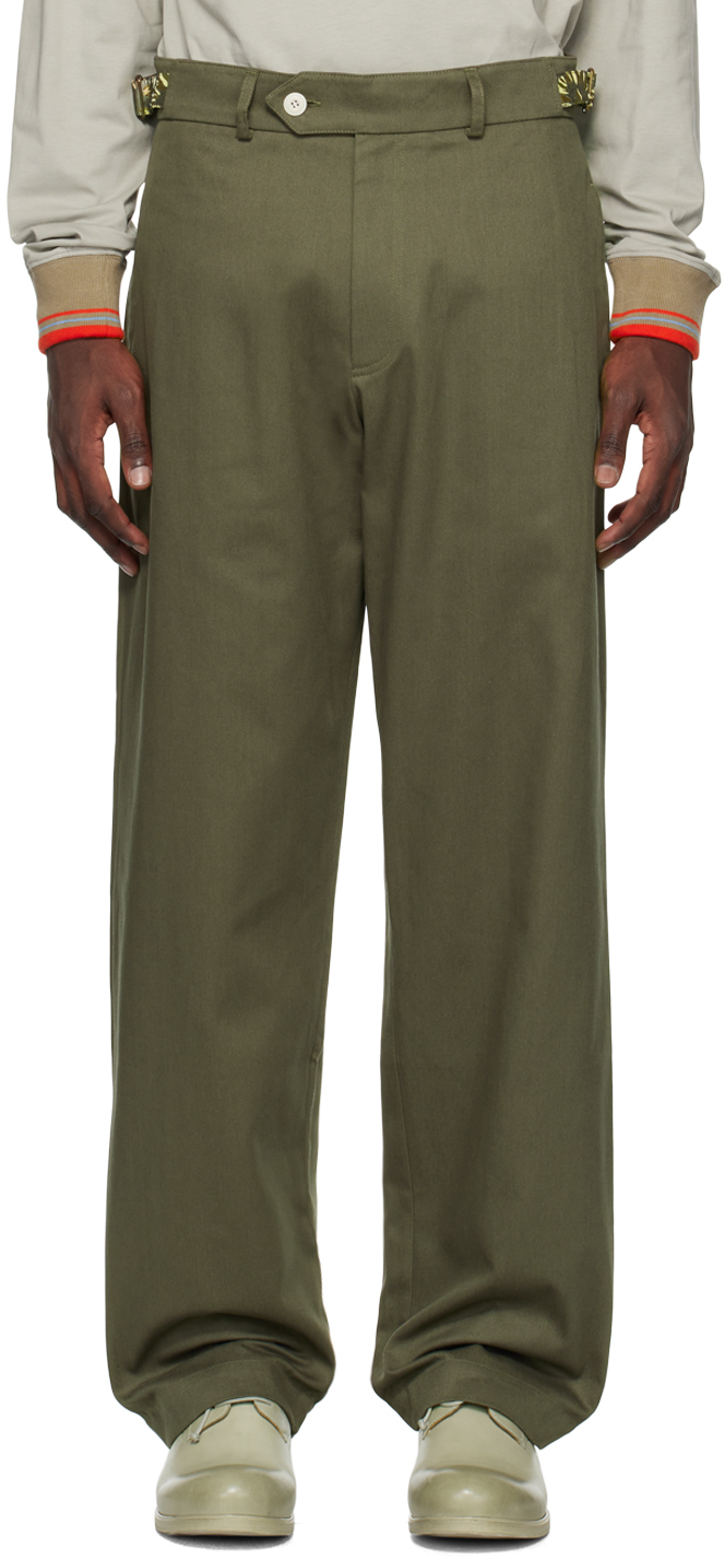 Khaki Four-Pocket Trousers
