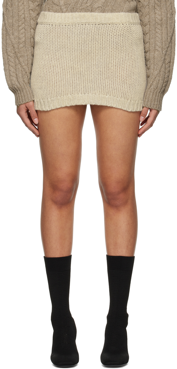 The Garment Beige Canada Miniskirt In Oatmeal 609