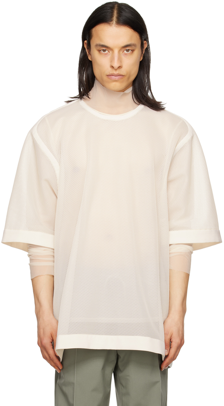 Cornerstone Off-white Semi-sheer T-shirt