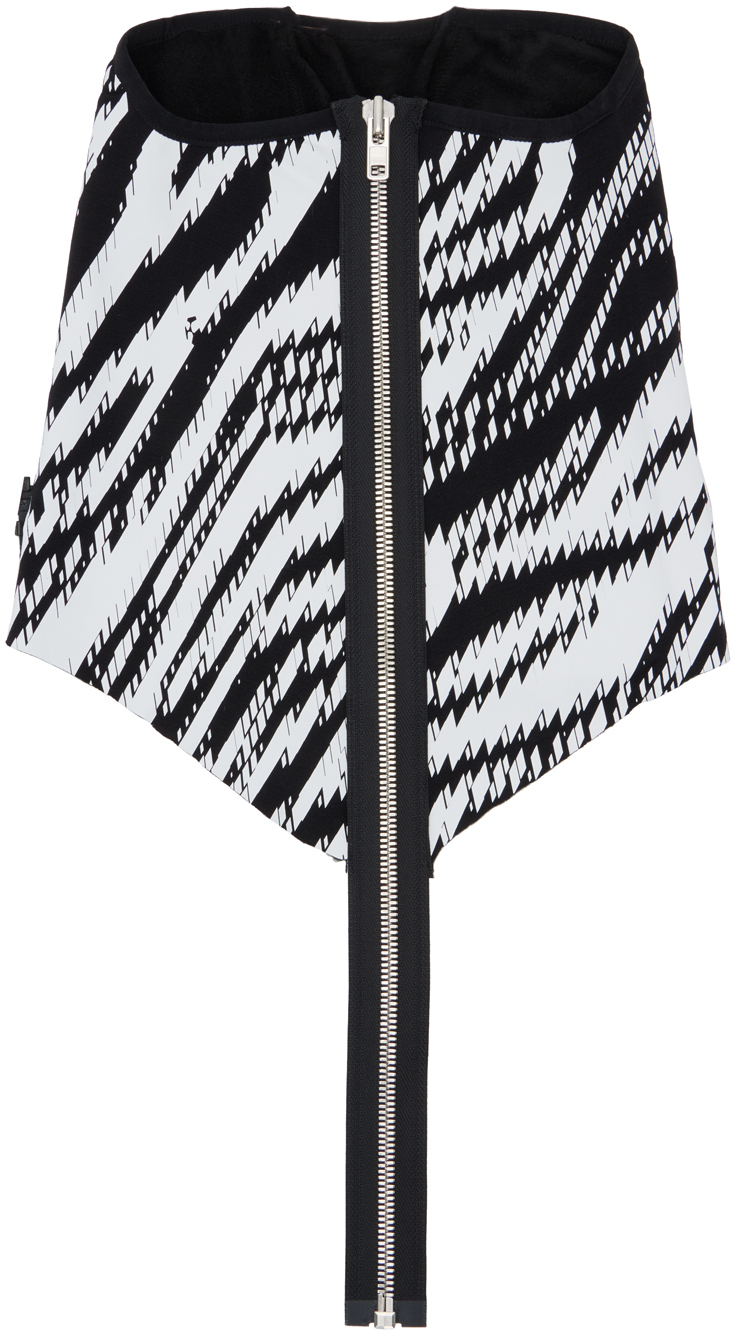 ACRONYM®: Black & White NG4-PS Neck Warmer | SSENSE