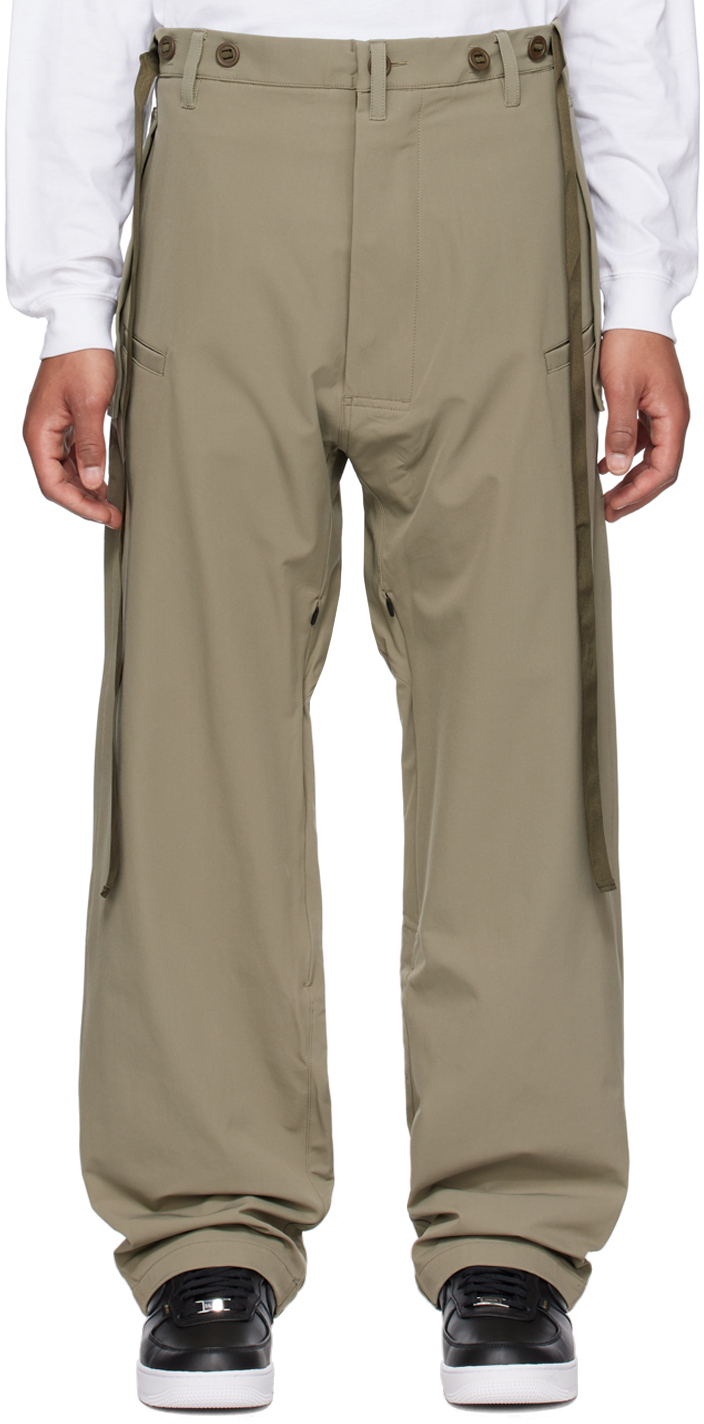 Acronym Khaki Dryskin Trousers In S
