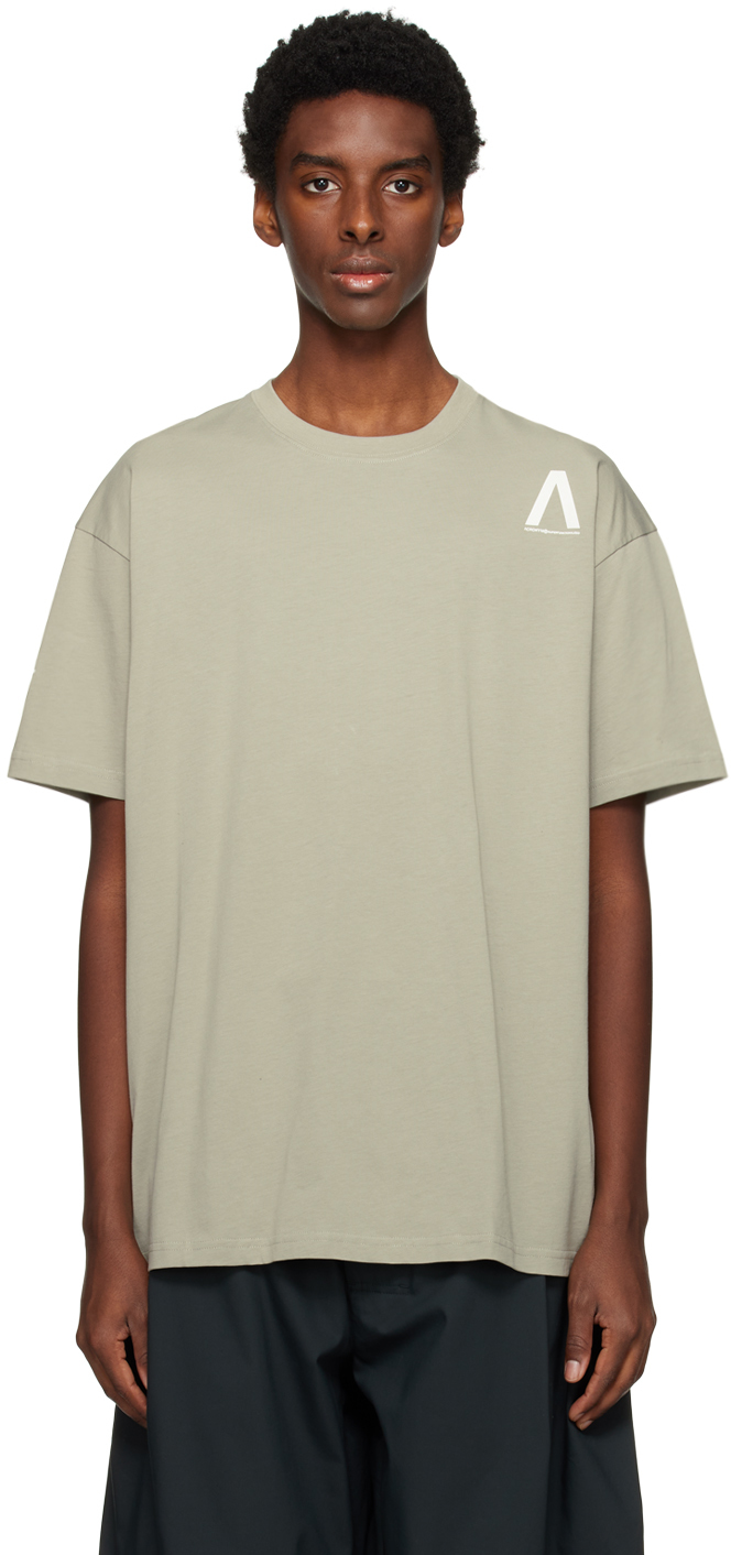 ACRONYM Khaki Printed T-Shirt