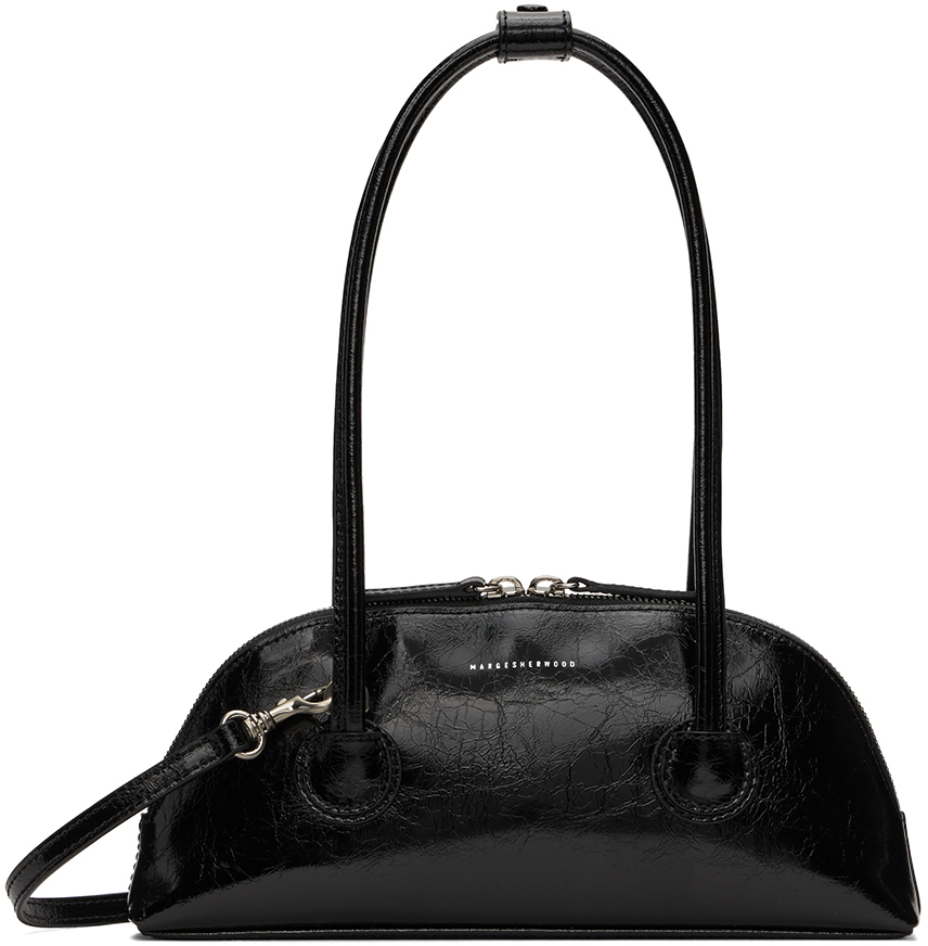Marge Sherwood Bessette Leather Shoulder Bag in Black