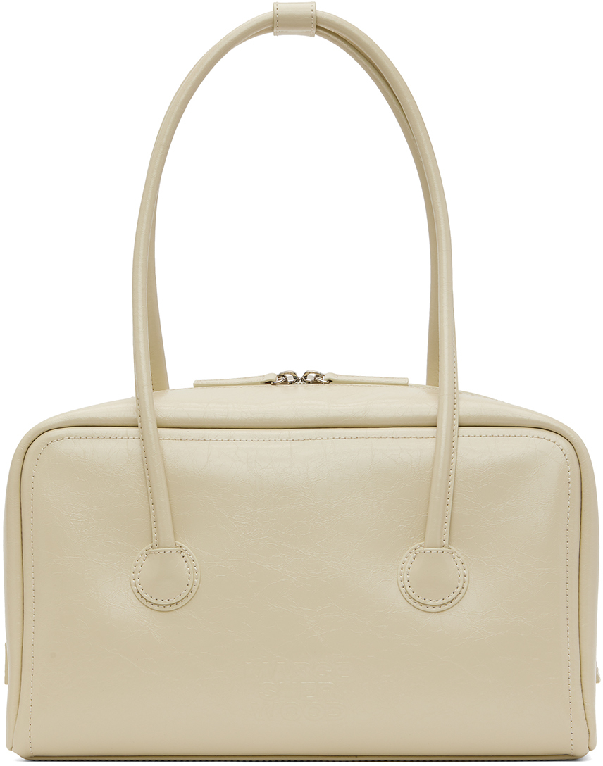 MARGESHERWOOD CROSS STRAP BESSETTE BAG - LEMON PATENT