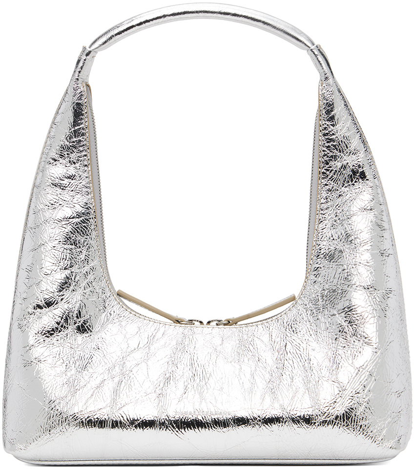 Marge Sherwood: Silver Zip Shoulder Bag | SSENSE