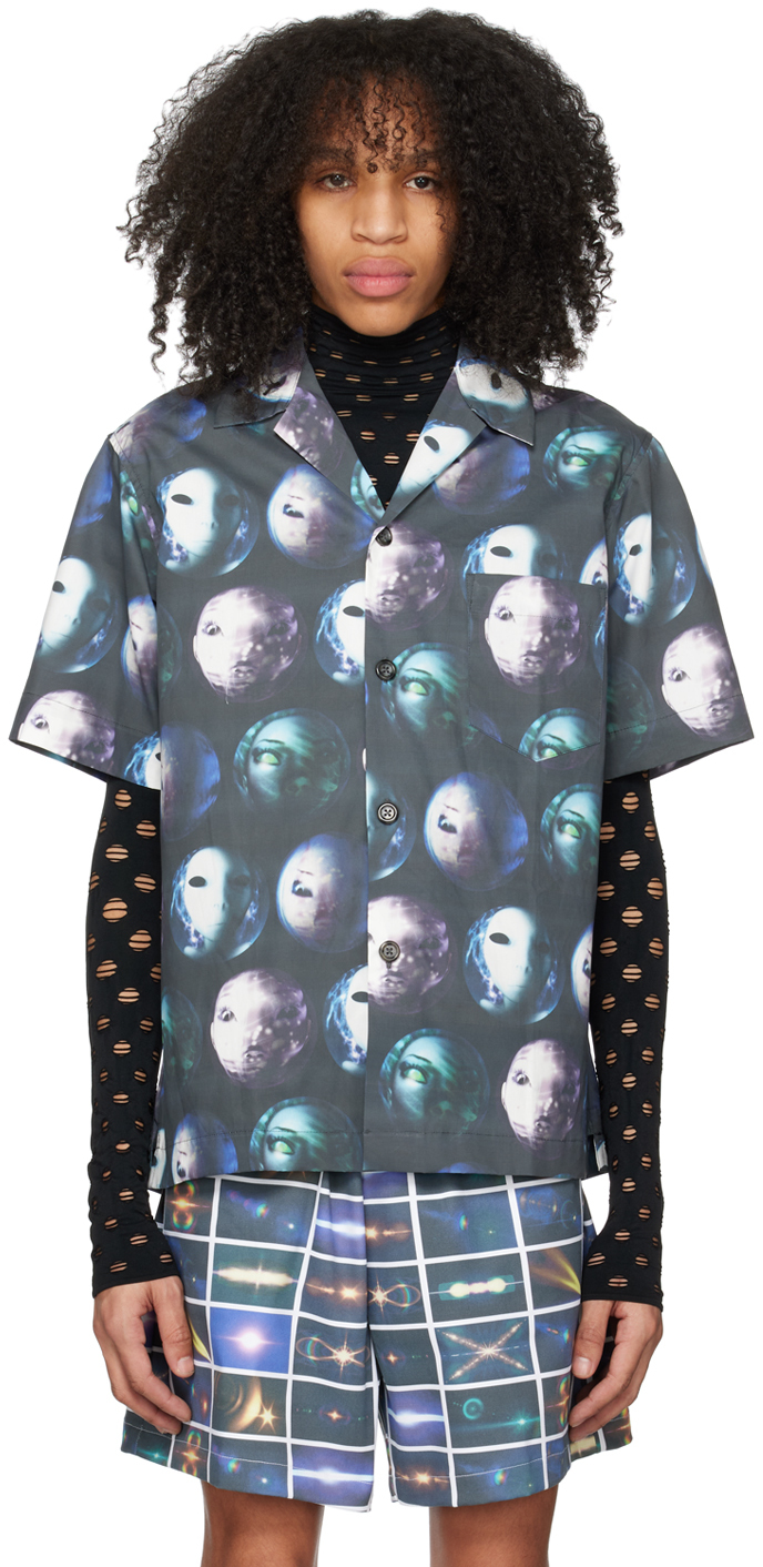 Maisie Wilen Ssense Exclusive Black Calcium Shirt In Bubble