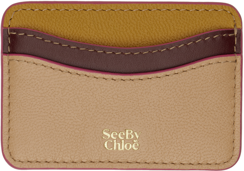 See by Chloé Orange Layers Card Holder